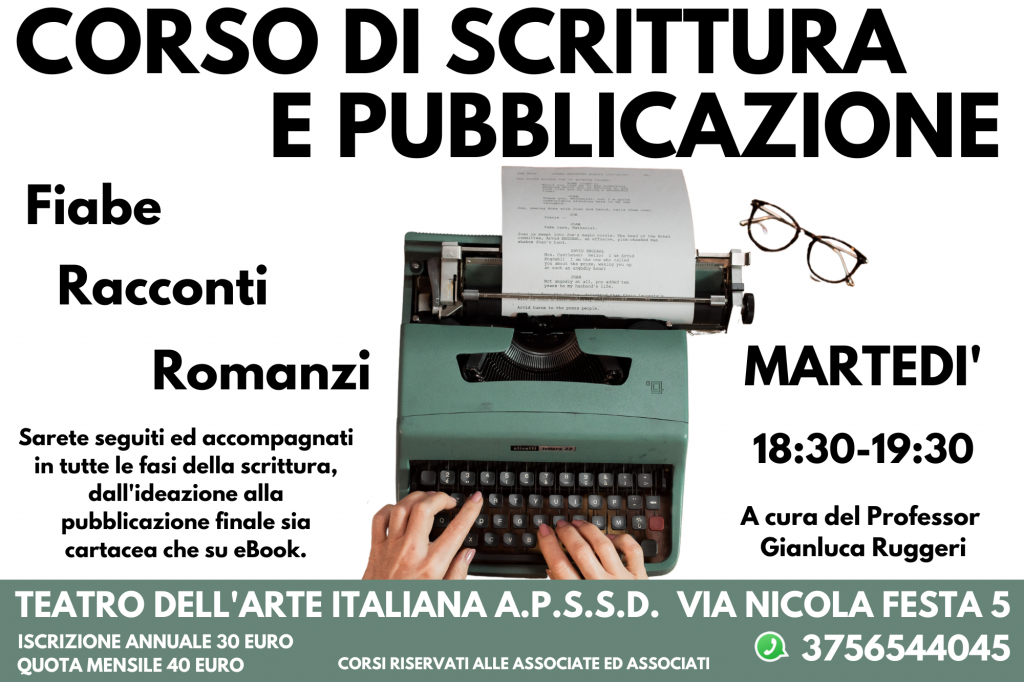 Corso di scrittura e Pubblicazione.