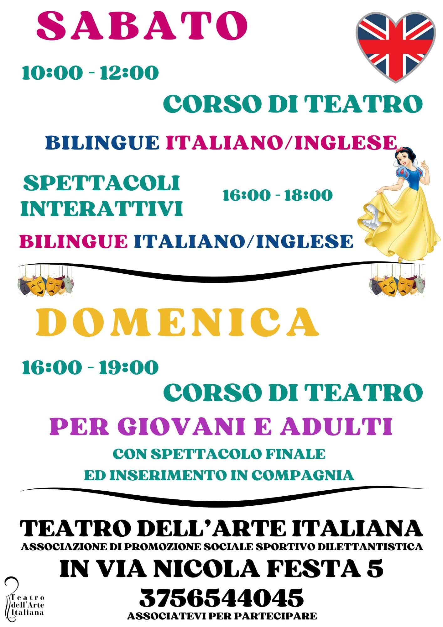 Corsi di Teatro Italiano/Inglese